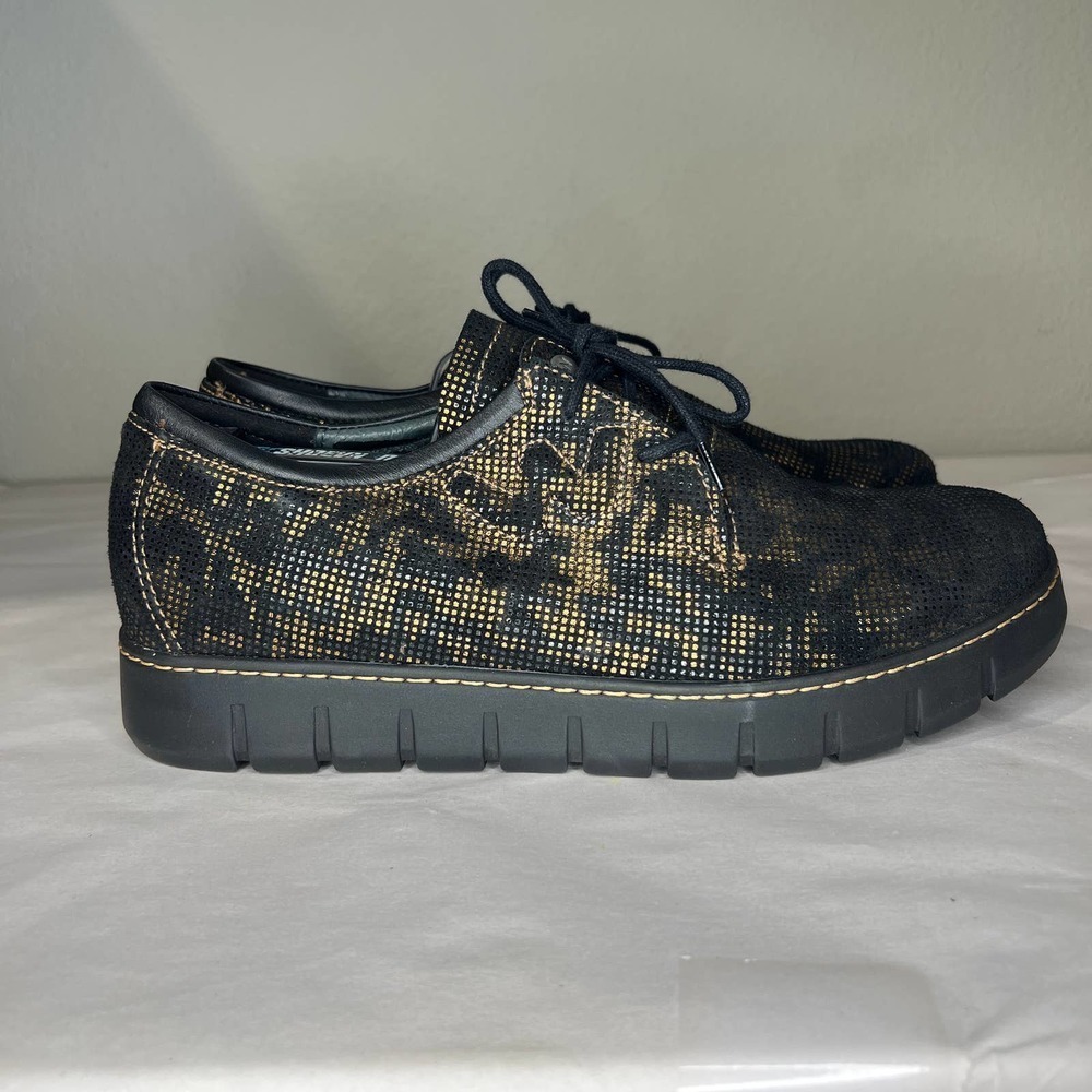 Wolky Timba Suede Animal Print Sneaker